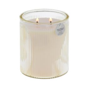 Better Homes & Gardens Salted Coconut & Mahogany 2-Wick Scented Jar Candle, 17.1 oz Ribbed Glass