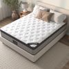 Assembled in USA - High Quality 12" Queen Diamond Innerspring Hybrid and Cooling Gel Memory Foam Mattress, Pressure Relief, and Motion Isolation