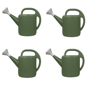 (4 Pack)2-Gallon Plastic Watering Can, Green