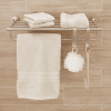 Safford Over the Towel Bar Rack with Hooks, Satin Nickel, 2 per pack