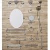 Safford Over the Towel Bar Rack with Hooks, Satin Nickel, 2 per pack