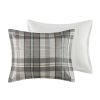 3PCS Full/Queen Plaid Duvet Cover Set