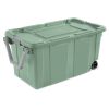 Extra Large Storage Bin, 40 Gallon Wheeled Plastic Storage Container with Handle, Green, Pack of 2