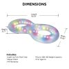 LED Twin Tube – Inflatable LED Light-Up Pool Ring, Waterproof Floating Tube for Nighttime Fun