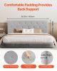 VEVOR Headboard, Full Size Headboard with Adjustable Height, Comfortable Diamond Tufted for Full Size Bed, W 56.3 x H(35.6-47.4) inches