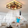 Farmhouse Rustic Ceiling Fan and Remote Control