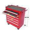 7-Drawer Metal Rolling Tool Chest with Wheels,Tool Storage Cabinet With Locking System