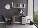 Office Set Budest, Office, Light Oak / Taupe