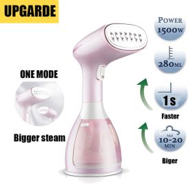 Ironing Steam Iron Handheld Garment Steamer Hand-Held Fabric 1500W Vertical Portable High Quality Home Travelling For Clothes (Ships From: France, Color: 801-pink)