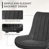 Modern Dining Chairs, Comfortable Dining Room Chairs with Thick Cushions, Fabric Upholstered Side Chairs with Metal Legs for Kitchen