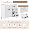 36" Bathroom Vanity with Sink Combo, Black Bathroom Cabinet with Drawers, Solid Frame and MDF Board